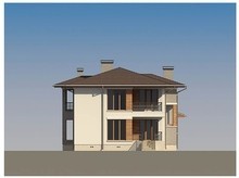 Красивый проект дома хай тек до 300 m² с террасой