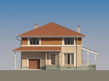 Красивый проект современного квадратного дома со всеми удобствами
