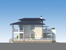 Красивый проект 2х этажного удобного дома с плоской крышей