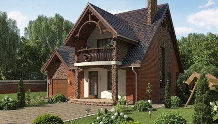 Проект красивого загородного дома с мансардой в классическом стиле