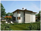 Красивый проект дома хай тек до 300 m² с террасой