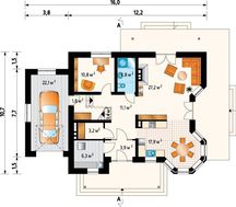Приятный коттедж с эркером в обеденной зоне и полноценным вторым этажом