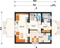 Превосходный загородный дом для небольшой семьи