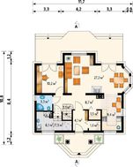 Архитектурный проект коттеджа с семью спальнями