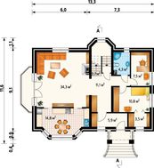 Архитектурный проект интересной двухэтажной виллы с красивым дизайном