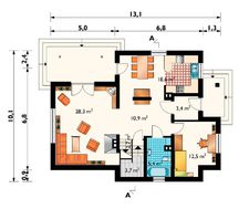 Проект изящной усадьбы с мансардой и верандой