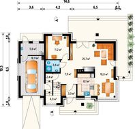 Архитектурный проект сногсшибательного коттеджа с комфортабельной планировкой