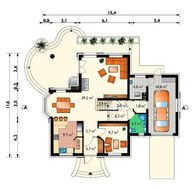Превосходный загородный коттедж с просторной террасой