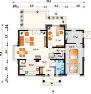 Замечательная загородная усадьба с эркерами и роскошной открытой террасой