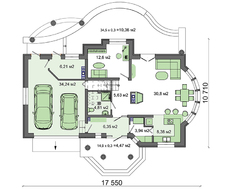 Большая загородная усадьба с двойным просторным гаражом