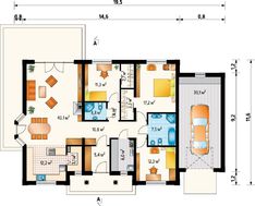 Просторная усадьба с четырьмя комнатами и гаражом