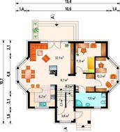 Проект загородного коттеджа с цокольным этажом