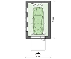 Архитектурный проект гаража 6 на 4 метра
