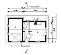Архитектурный проект гаража с душевой