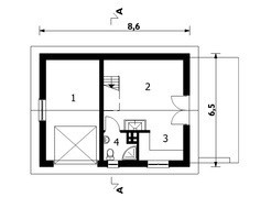 Проект гаража с комнатой в мансарде