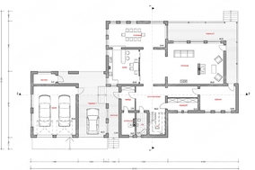 Проект для строительства двухэтажного особняка 530 m²