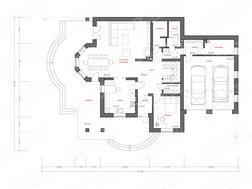 Проект классического особняка с сауной и гаражом на две машины
