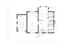 Запоминающийся проект загородного дома с интересной крышей