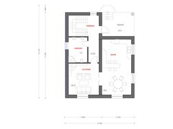 Просторный загородный дом с тремя спальнями в мансардном этаже