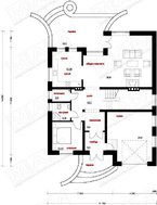 Проект классического стильного коттеджа с мансардным этажом и гаражом