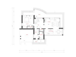 Проект загородного коттеджа хай-тек с большими террасами