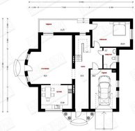 Двухэтажный загородный дом с гаражом и кирпичным фасадом