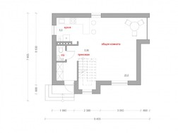 Проект компактного современного двухэтажного дома