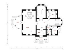 Проект большой виллы в классическом стиле