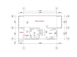 Современный дом с окном на всю стену и гаражом в подвальном этаже