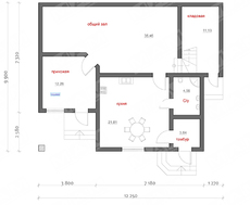 Проект тёплого коттеджа с мансардой и большими балконами