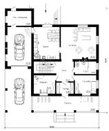 Проект двухэтажного особняка с крытыми террасами