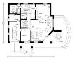 Практичный дом с цокольным этажом и гаражом