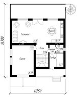 Загородный современный дом с бассейном и сауной