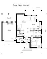 Двухэтажный классический коттедж с сауной