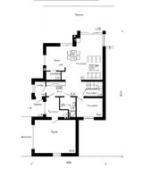 Коттедж с мансардой для узкого участка