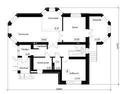 Дом с мансардой в английском стиле