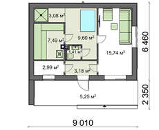 Проект комфортной бани в современном стиле