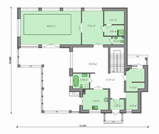 Светлый просторный дом с бассейном