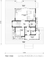 Проект модернового необычного коттеджа