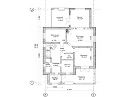 Красивый проект коттеджа с террасой и балконом площадью 200 m²