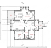 Красивый проект загородного дома площадью 180 m²