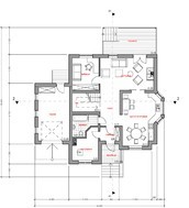 Красивый проект классического коттеджа 220 m² с гаражом и террасой