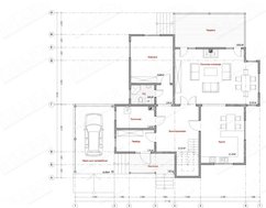 Красивый проект дома 270 m² с деревянным фасадом