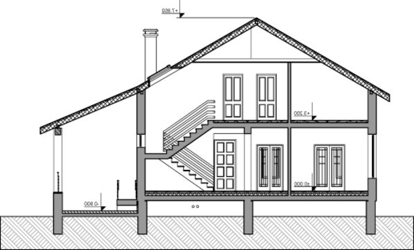 Красивый проект загородного особняка с гаражом и зимним садом
