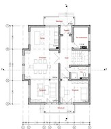 Красивый проект мансардного классического дома