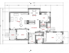 Красивый проект дома хай тек до 300 m² с террасой