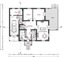 Красивый проект жилого дома с террасой и удобной планировкой