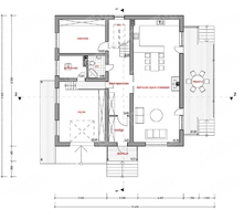 Красивый проект современного квадратного дома со всеми удобствами