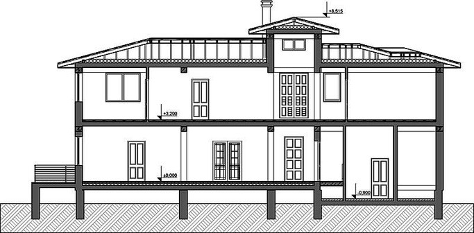Красивый проект 2х этажного удобного дома с плоской крышей