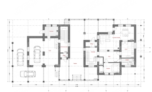Красивый проект большого просторного дома с кирпичным фасадом и всеми удобствами